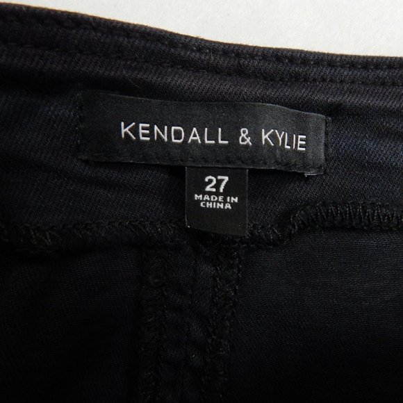 Kendall & Kylie PacSun Womens Embroidered Floral Button Down Mini Skirt Black Si - Picture 7 of 9